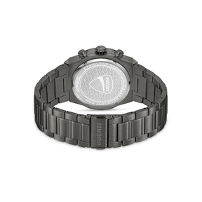Ducati Chronograph Quartz Watch With Black Metal Bracelet Black Dial 44Mm Case
