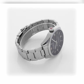 SWISS MILITARY HANOWA ROADRUNNER MAXED BLACK ROUND DIAL ANALOG WATCH FOR Men's SMWGH0001601