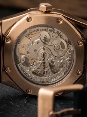 French Connection Automatic Silver Dial Men's Watch-FCK2B-RG
