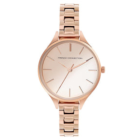 French Connection Analog Rose Gold Dial Women's Watch-FCS003C