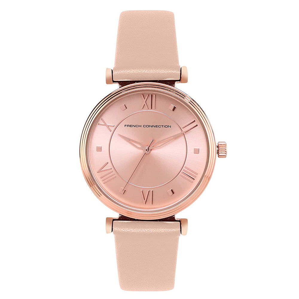 French Connection Peach Dial Women's Analog Watch-FCP32RGL