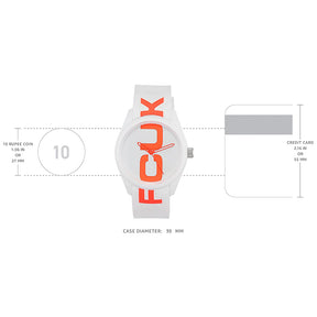 FCUK Analog White Dial Unisex-Adult's Watch-FC150W