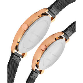 French Connection Rose Gold Pair Watch-FCN00011D