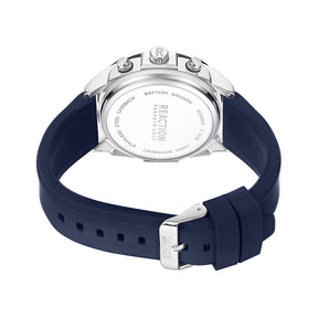 Kenneth Cole Reaction Chronograph Blue Blue Silicon Strap Sports Wear Watch for Men's - KRWGO9007001