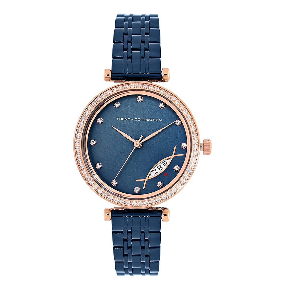 French Connection Spring-Summer 2021 Analog Blue Dial Women's Watch-FCP26UM