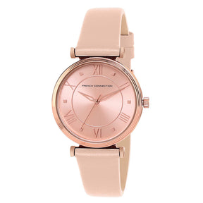 French Connection Peach Dial Women's Analog Watch-FCP32RGL