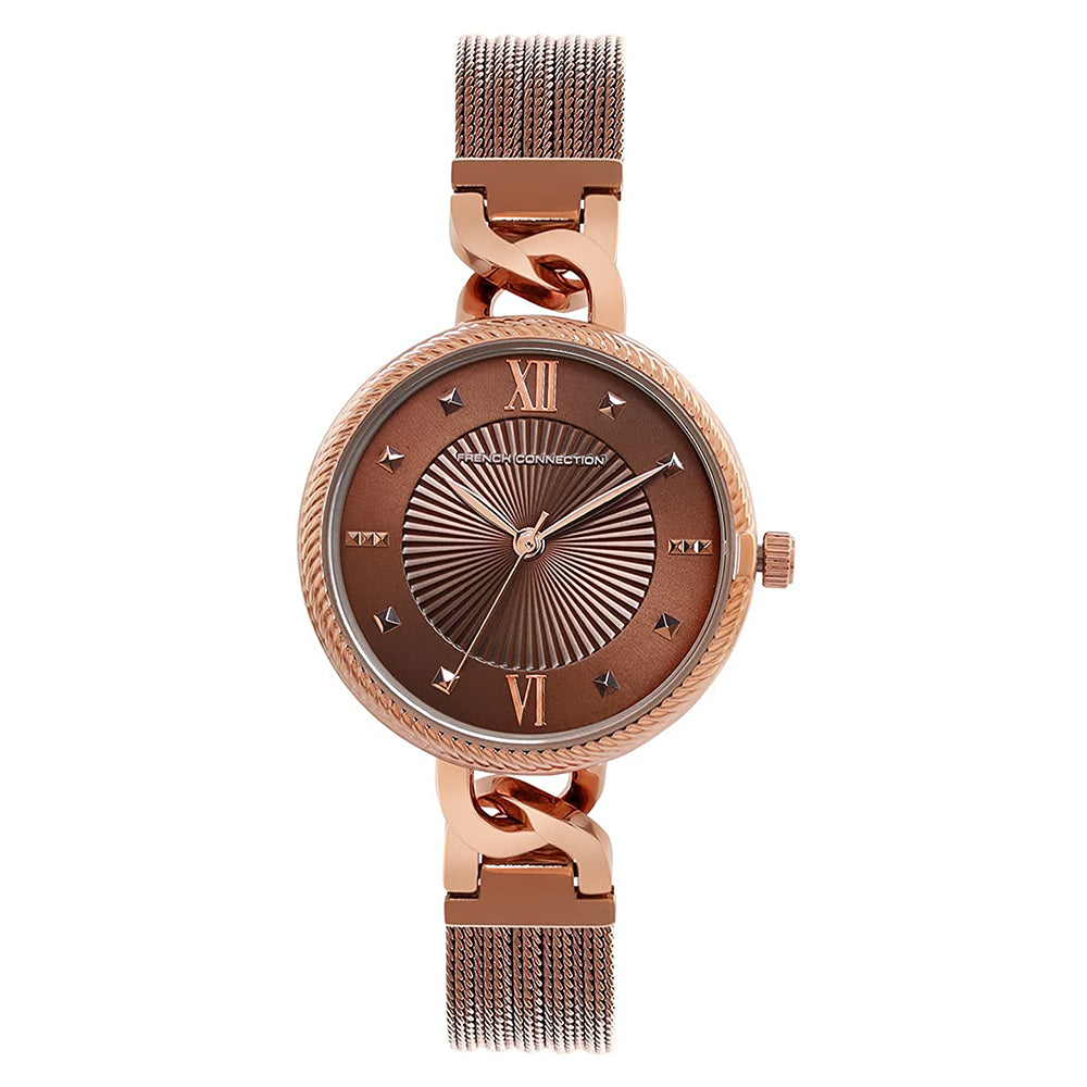 French Connection Spring-Summer 2021 Analog Brown Dial Women's Watch-FCP24BRGM