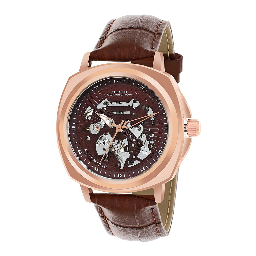 French Connection Automatic Brown Dial Men's Watch-FCA03-3