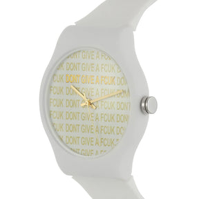 FCUK Analog White Dial Unisex-Adult's Watch-FC173W