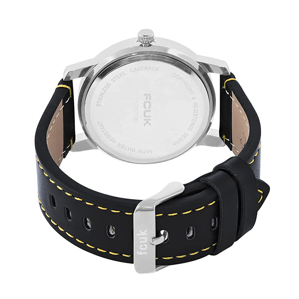 FCUK Analog Black Dial Men's Watch-FK00012D
