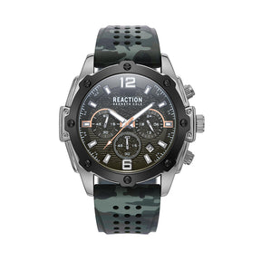 Kenneth Cole Reaction Chronograph Green Green Silicon Strap Sports Wear Watch for Men's - KRWGO9007002