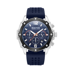 Kenneth Cole Reaction Chronograph Blue Blue Silicon Strap Sports Wear Watch for Men's - KRWGO9007001