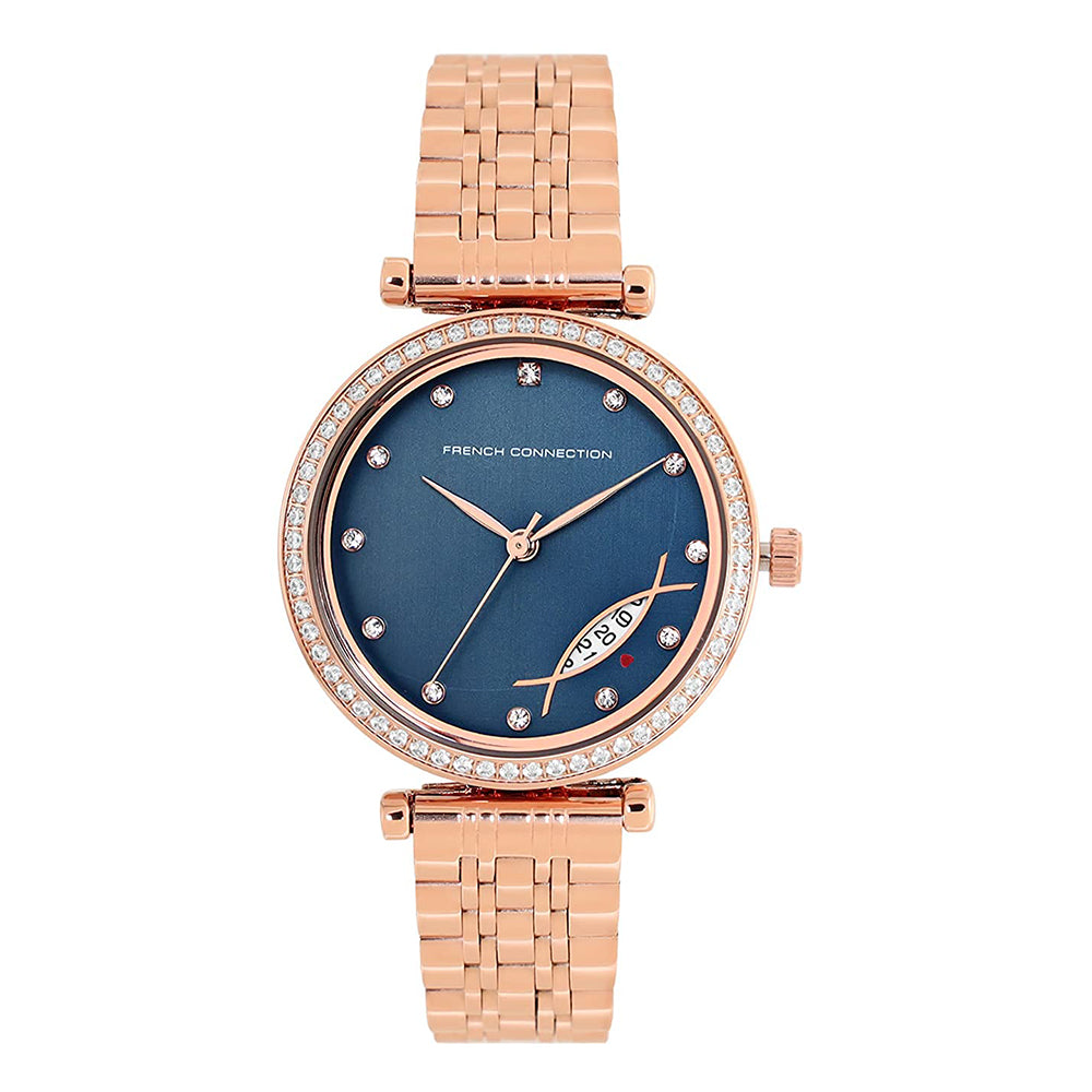 French Connection Spring-Summer 2021 Analog Blue Dial Women's Watch-FCP26URGM