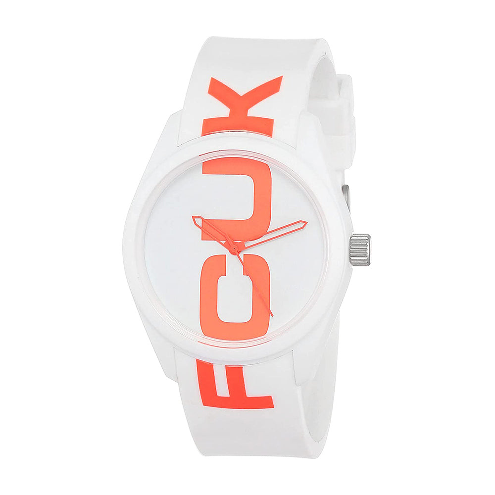 FCUK Analog White Dial Unisex-Adult's Watch-FC150W