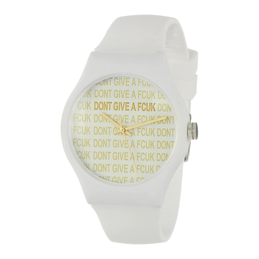 FCUK Analog White Dial Unisex-Adult's Watch-FC173W