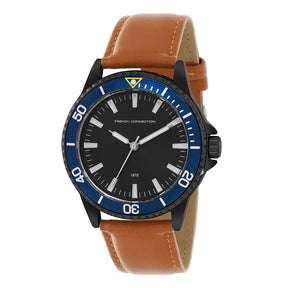 French Connection Black Dial Analog Watch For Mens - FCE23BRL