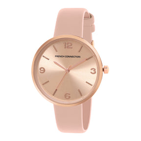 French Connection Analog Rose Gold Dial Women's Watch-FCN00019C