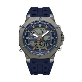 Kenneth Cole Reaction Analog Digital Black Silicon Strap Casual Watch for Men's - KRWGP9005601