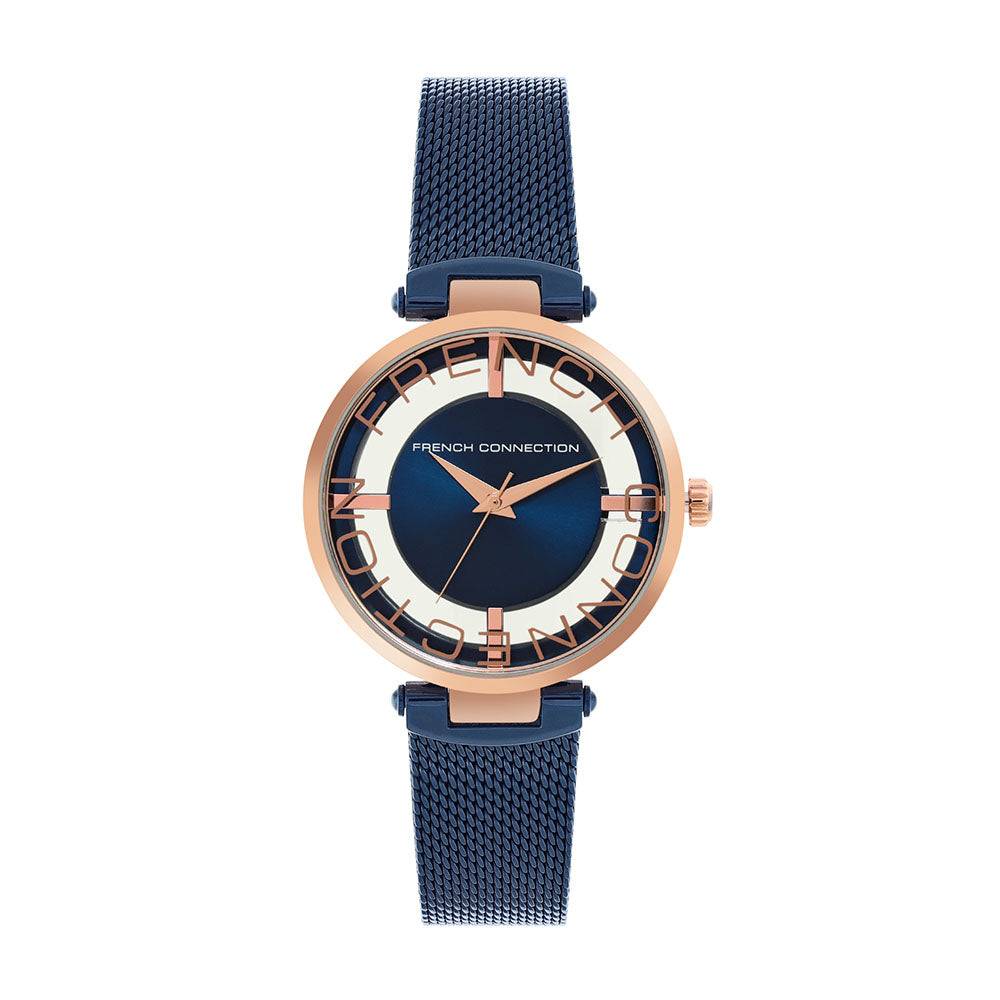 French Connection Navy Dial Women's Analog Watch-FCL0002E
