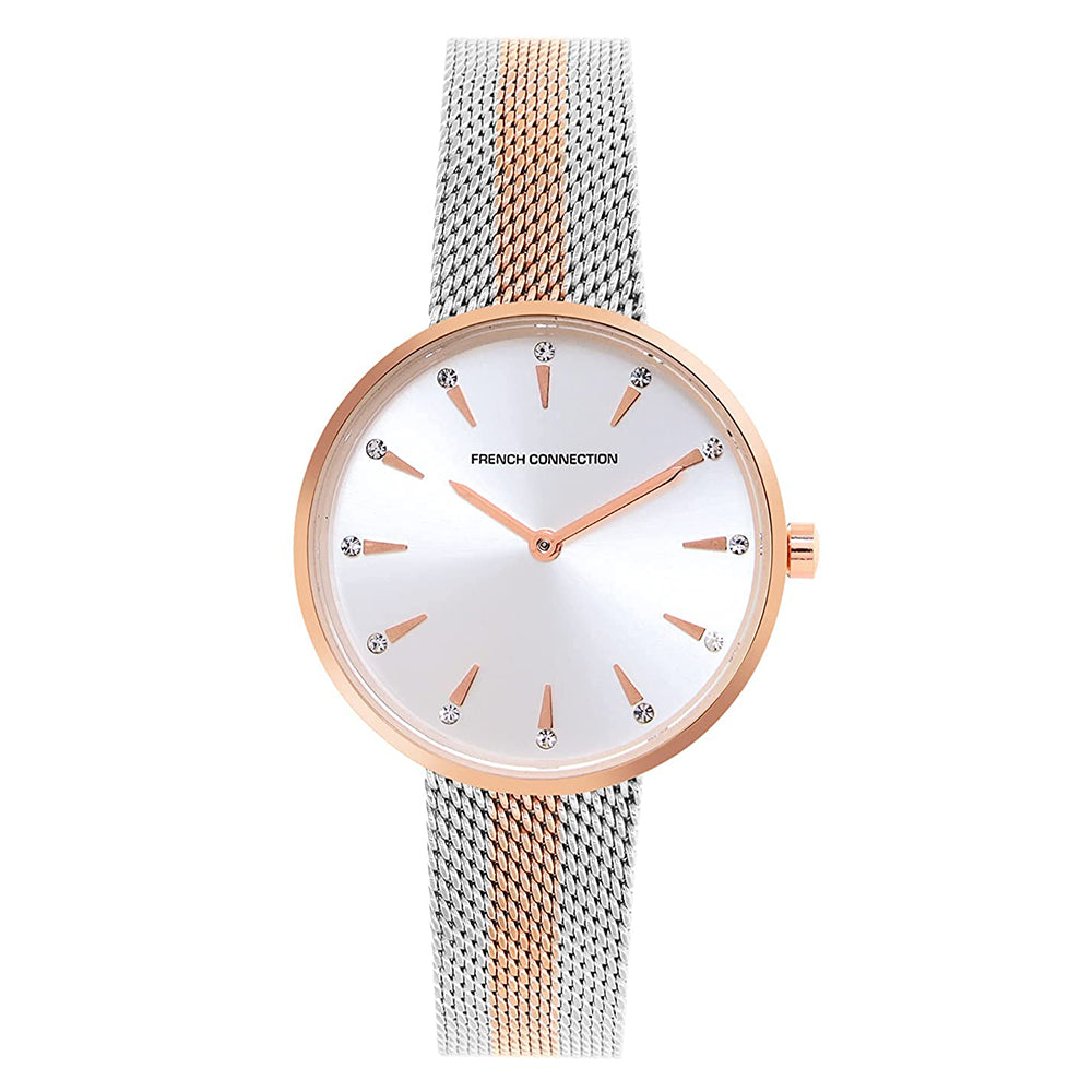 French Connection Silver Dial Women's Analog Watch-FCL22-F