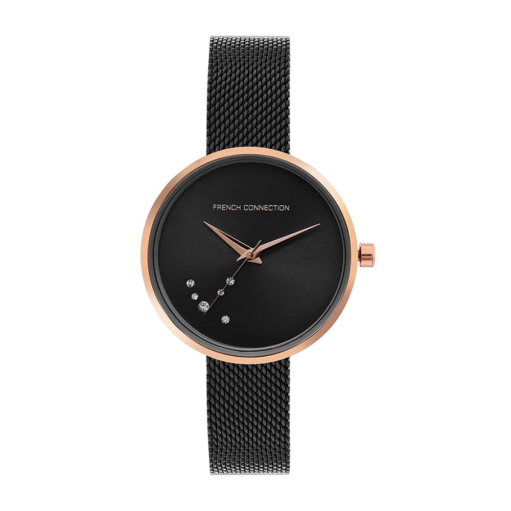 French Connection Analog Black Dial Women's Watch FCL23-B