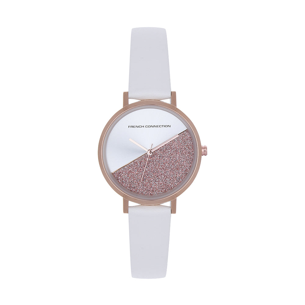 French Connection Spring-Summer 2021 Analog White Dial Women's Watch-FCN0008B-R