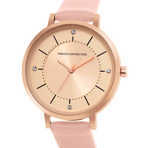 French Connection Analog Rose Gold Dial Women's Watch-FCN00010A