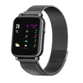 French Connection Black Mesh Unisex Smart watch F1-A