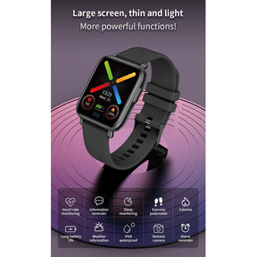 French Connection Black Unisex Smart watch F7-E