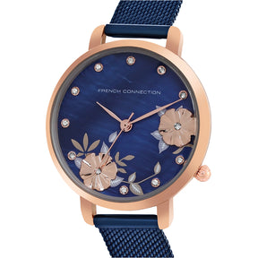 French Connection Analog Navy Dial Women's Watch FC21LM