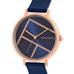 French Connection Analog Blue Watch for women FCN00012G