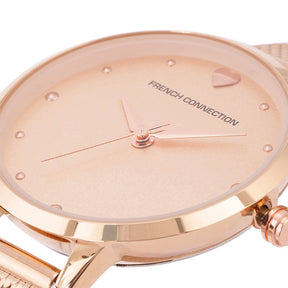 French Connection Analog Rose Gold Dial Women's Watch-FCN00018A