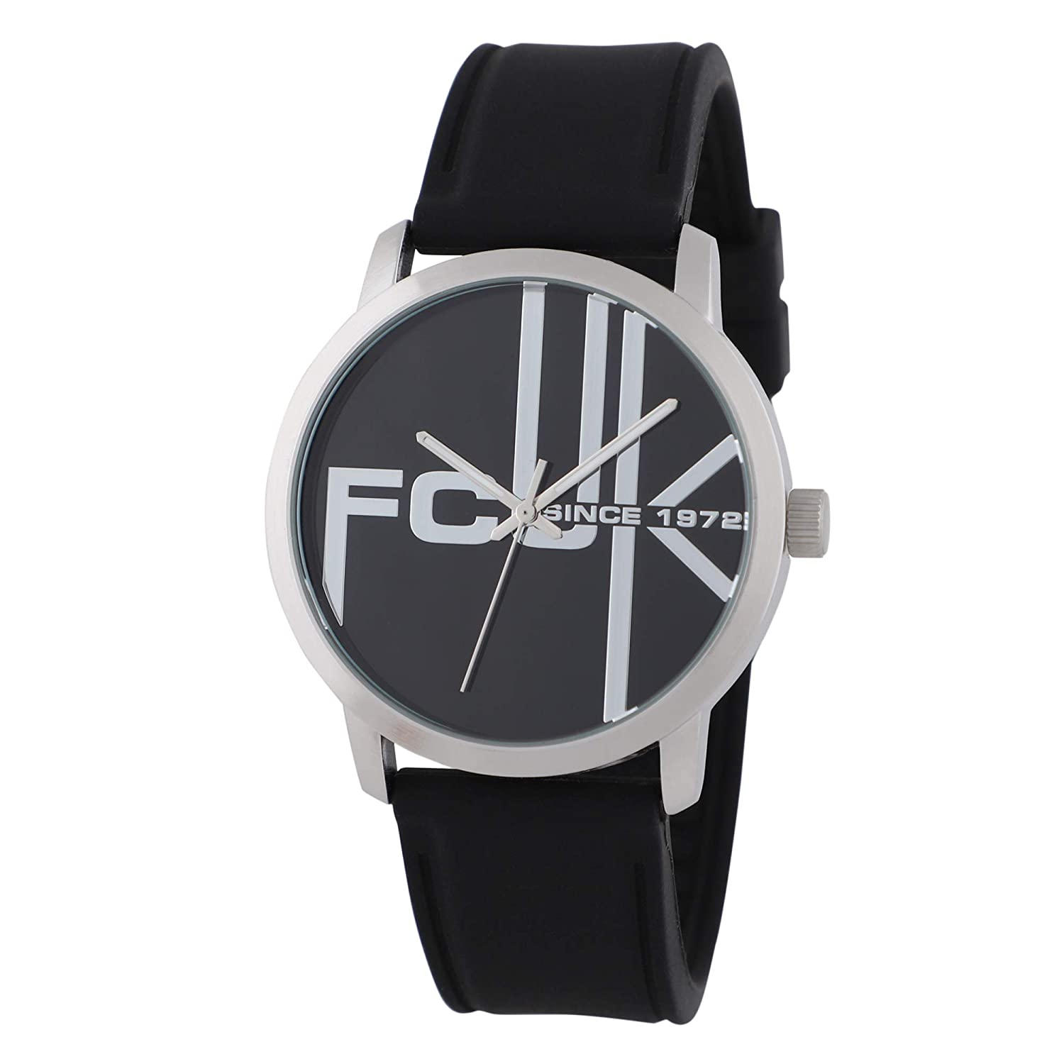 FCUK Analog Black Dial Men's Watch-FK0002A