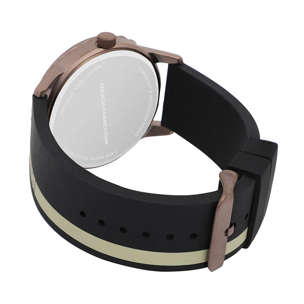 FCUK Analog Black Dial Men's Watch-FK0009E