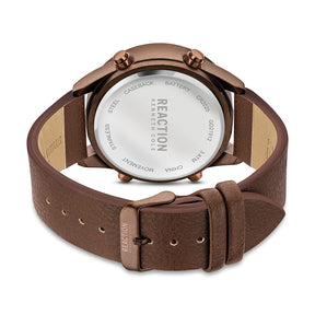 Kenneth Cole Reaction Digital Men Brown Leather Strap Rees KRWGD2191202