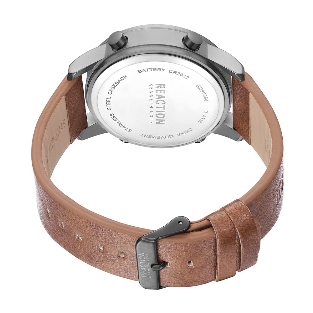 Kenneth cole reaction hotsell watch leather strap
