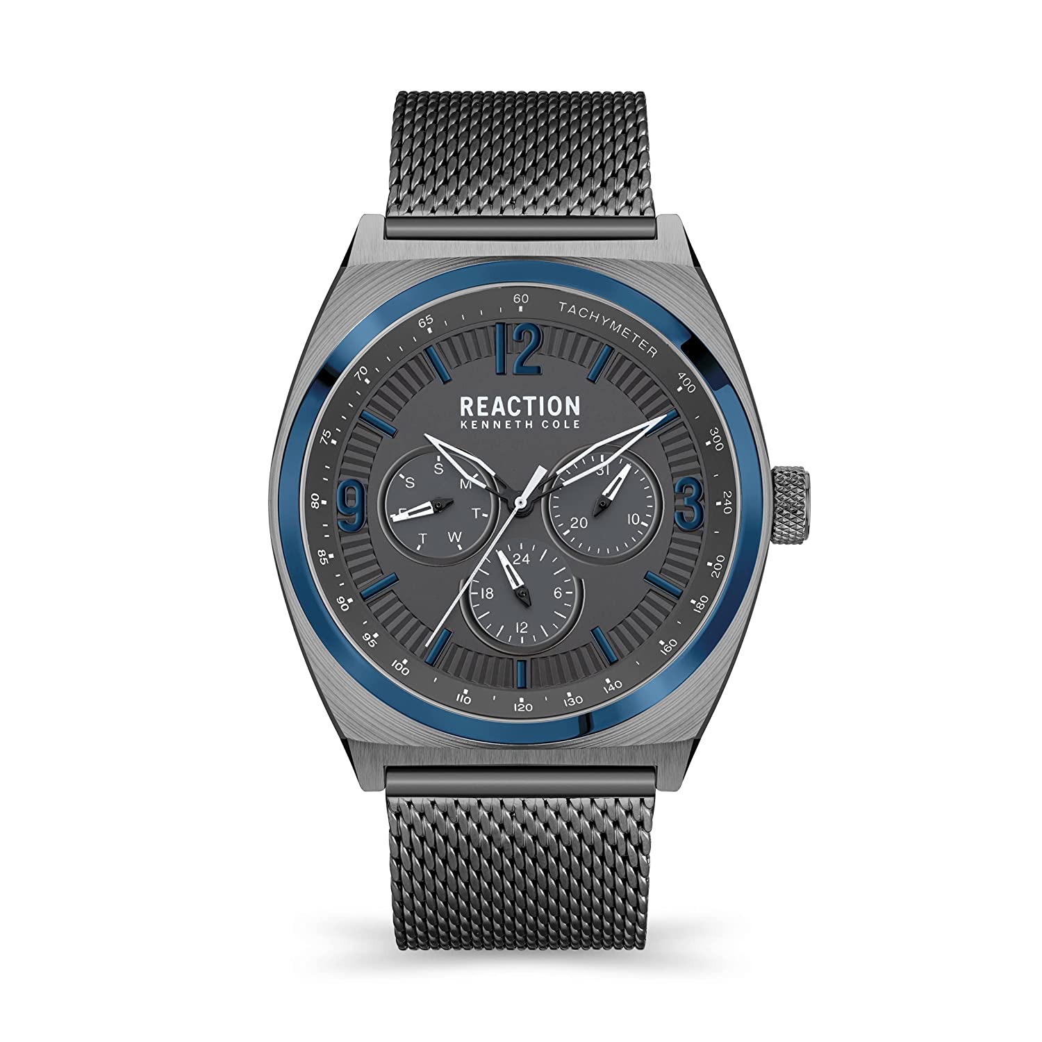 Kenneth Cole Reaction Men IP GUN Stainless Steel Mesh Carl KRWGK219240