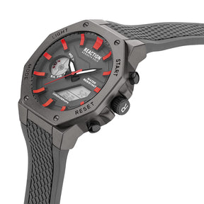 Kenneth Cole Reaction Analogue-Digital Men Grey Silicon Strap Zepp KRWGP2191702