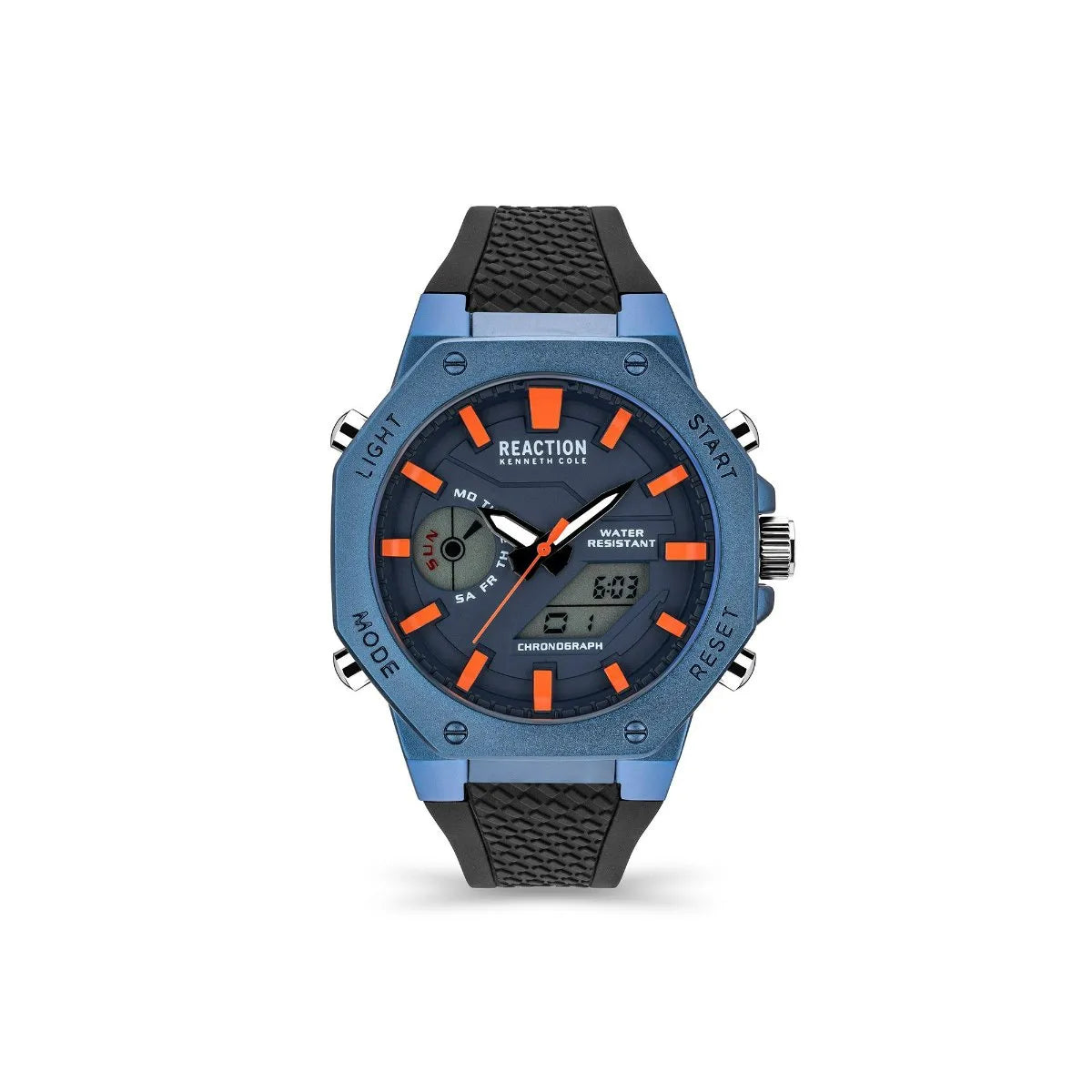 Kenneth Cole Reaction Analogue-Digital Men Black Silicon Strap Zepp KRWGP2191703