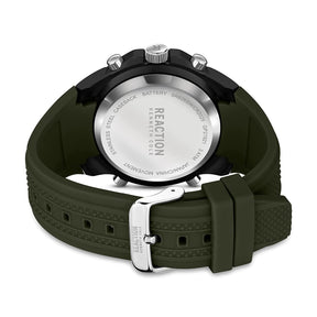 Kenneth Cole Reaction Analog Digital Men GREEN Silicon Strap Jade KRWGP2192101