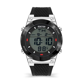 Kenneth Cole Reaction Analog Digital Men Black Silicon Strap Walt KRWGP2194304