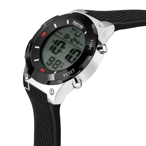 Kenneth Cole Reaction Analog Digital Men Black Silicon Strap Walt KRWGP2194304