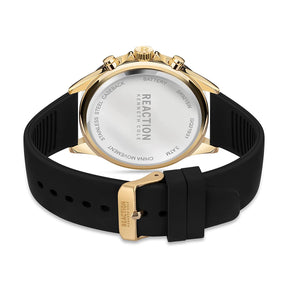 Kenneth Cole Reaction Chrono Men Black Silicon Strap Zenith KRWGQ2193103